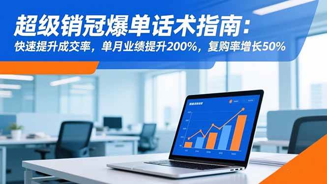 (16511期)超级销冠爆单话术指南:快速提升成交率,单月业绩提升200%,复购率增长50%-九才资源网