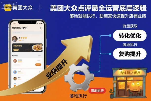 美团大众点评最全运营底层逻辑,落地就能执行,助商家快速提升店铺业绩-九才资源网