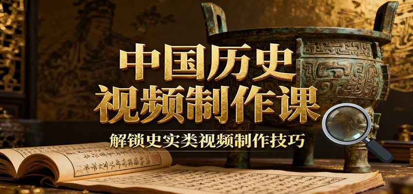 中国历史视频制作课:疆域地图集+参考文案+练习素材,解锁史实类视频制作技巧-九才资源网