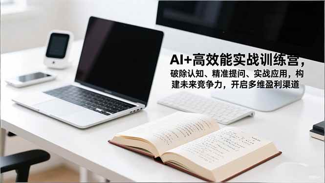 (16635期)AI+高效能实战训练营,破除认知、精准提问、实战应用,构建未来竞争力,开启多维盈利渠道-九才资源网