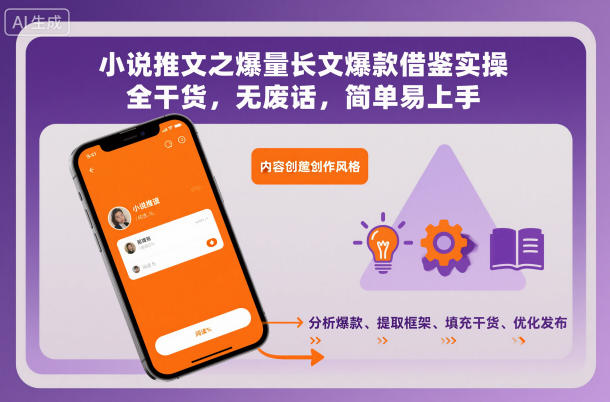 小说推文之爆量长文爆款借鉴实操,全干货,无废话,简单易上手-九才资源网