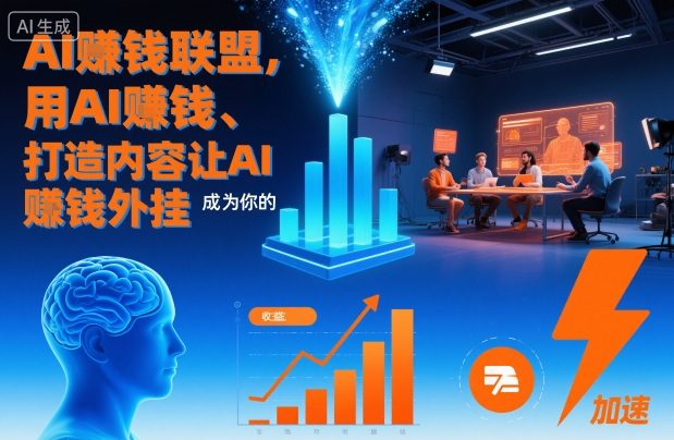 AI賺钱联盟,用AI賺钱、打造内容让AI成为你的賺钱外挂-九才资源网