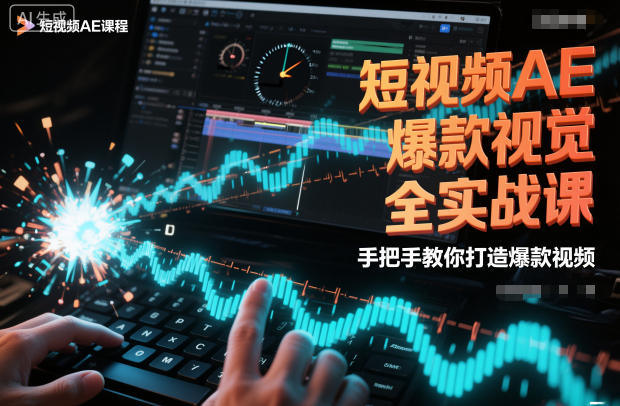 短视频AE爆款视觉全实战课,手把手教你打造爆款视频-九才资源网