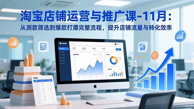 (16714期)淘宝店铺运营与推广课-11月:从测款筛选到爆款打爆完整流程,提升店铺流量与转化效率-九才资源网