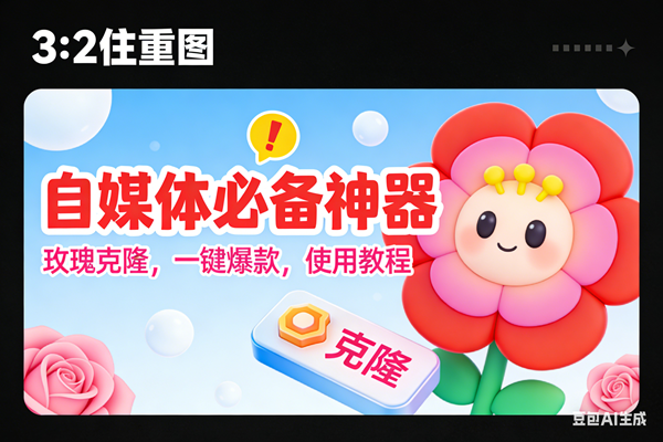 (16929期)玫瑰克隆神器,ai鲁大魔,自媒体必备的软件,一键爆款工具,详细教程-九才资源网