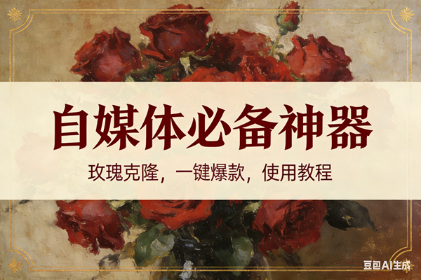 (16940期)玫瑰克隆神器,ai鲁大魔,自媒体必备的软件,一键爆款,详细教程-九才资源网