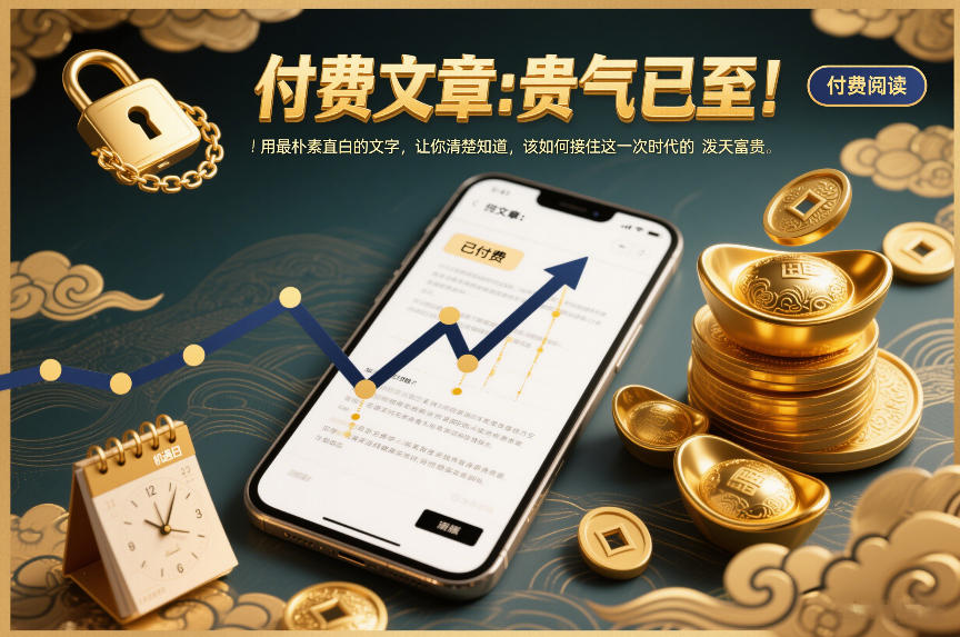 付费文章:贵气已至!用最朴素直白的文字,让你清楚知道,该如何接住这一次时代的泼天富贵-九才资源网