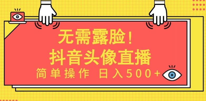 无需露脸，Ai头像直播项目，简单操作日入500+【揭秘】-九才资源网