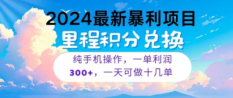 2024最新项目，冷门暴利，一单利润300+，每天可批量操作十几单-九才资源网