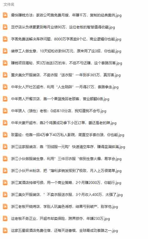 图片[3]-（9607期）真实有效391套商业模式，年入几十到几百万案例解析（电子书+视频+图文）-九才资源网