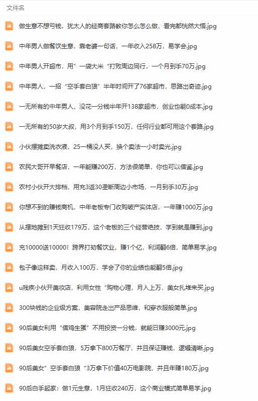 图片[7]-（9607期）真实有效391套商业模式，年入几十到几百万案例解析（电子书+视频+图文）-九才资源网