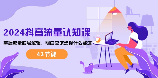 （10713期）2024抖音流量·认知课：掌握流量底层逻辑，明白应该选择什么赛道 (43节课)-九才资源网