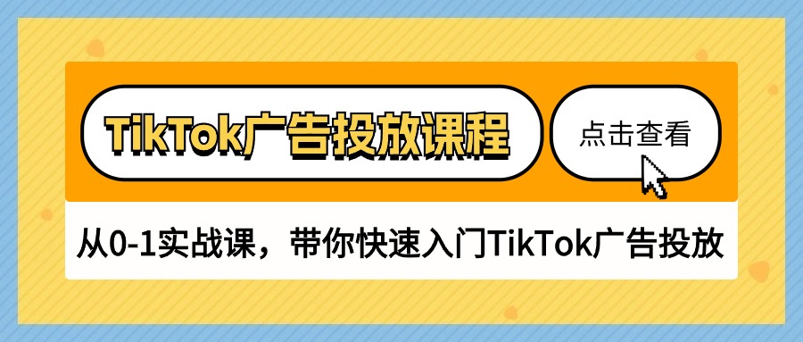 （10731期）TikTok广告投放课程，从0-1实战课，带你快速入门TikTok广告投放（30节课）-九才资源网
