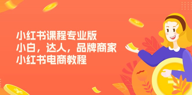 （11022期）小红书课程专业版，小白，达人，品牌商家，小红书电商教程（15节）-九才资源网