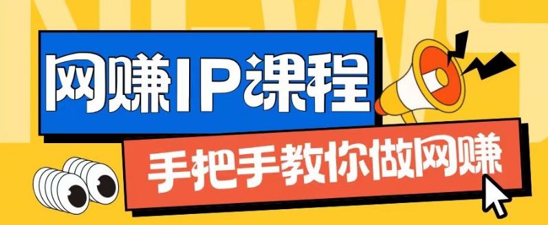 ip合伙人打造1.0，从0到1教你做网创，实现月入过万【揭秘】-九才资源网