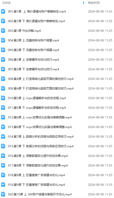 图片[2]-最新真实账户实战竞价教学，从新手到进阶，从后台操作到数据优化-九才资源网