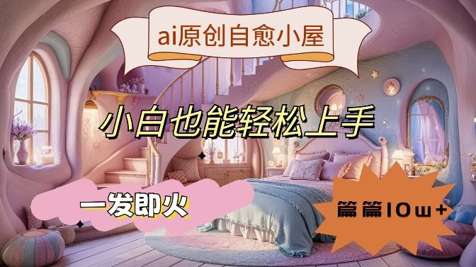 ai原创治愈小屋，小白也能轻松上手，一发即火，篇篇10w+【揭秘】-九才资源网