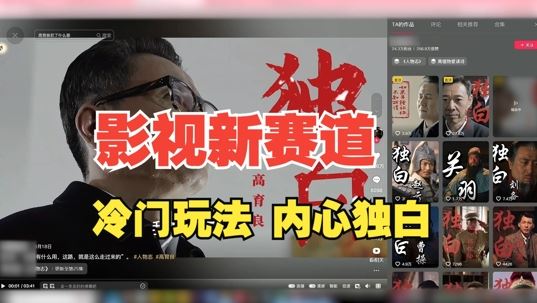 最新影视解说玩法，人物独白，30天涨粉24万+，全流程拆解【揭秘】-九才资源网