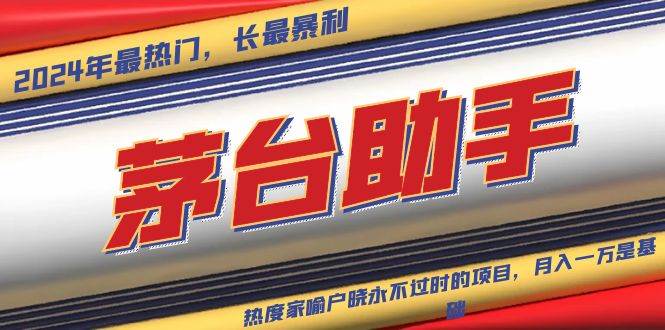 （13320期）魔法贵州茅台代理，永不淘汰的项目，抛开传统玩法，使用科技，命中率极…-九才资源网