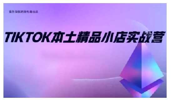 TikTok本土精品小店出海实战营，从入门到高阶，不止0-1!-九才资源网