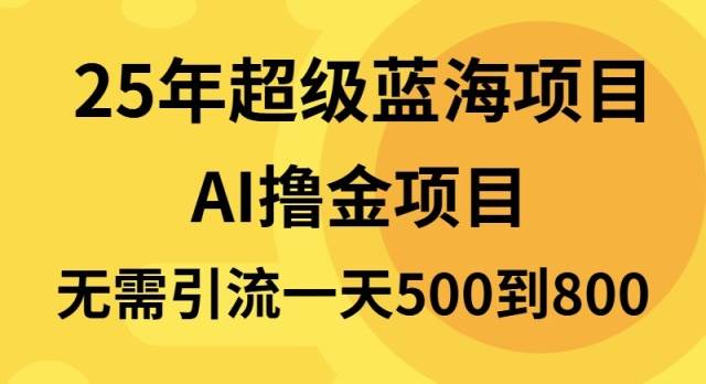 （13746期）25年超级蓝海项目一天800+，半搬砖项目，不需要引流-九才资源网