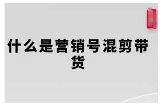 营销号混剪带货，从内容创作到流量变现的全流程，教你用营销号形式做混剪带货-九才资源网