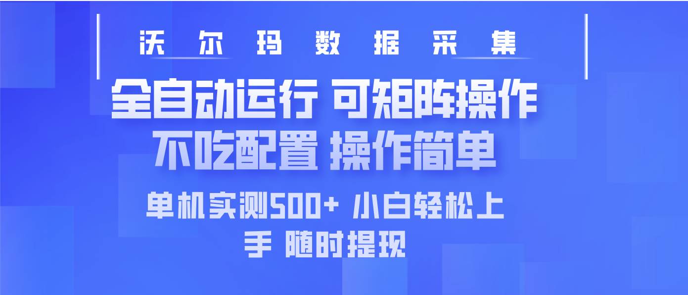（14560期）最新沃尔玛平台采集 全自动运行 可矩阵单机实测500+ 操作简单-九才资源网