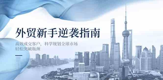 外贸新手逆袭指南：高效成交客户，科学规划全球市场，轻松突破瓶颈-九才资源网