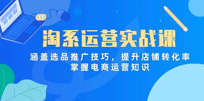 （14427期）淘系运营实战课，涵盖选品推广技巧，提升店铺转化率，掌握电商运营知识-九才资源网