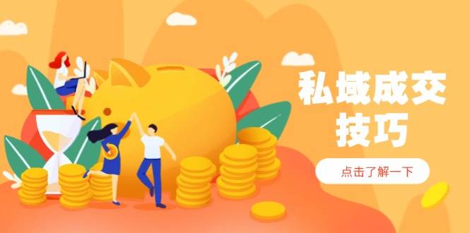 （14566期）私域成交技巧，帮你从入门到精通，破解四大痛点，快速变现，轻松收钱-九才资源网