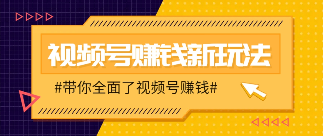 视频号短视频带货新玩法，用这个方法，一天佣金4407（附详细教程）-九才资源网