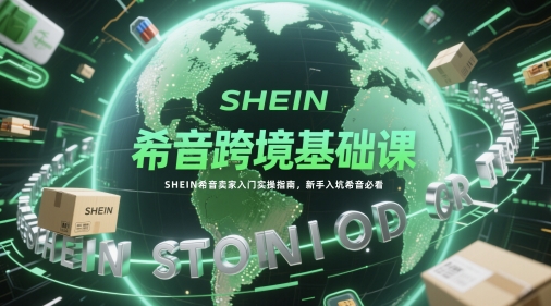 希音跨境基础课，SHEIN希音卖家入门实操指南，新手入坑希音必看-九才资源网