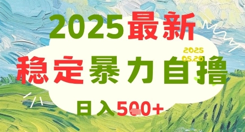2025最新暴力自撸项目，日入5张+，可矩阵操作【揭秘】-九才资源网