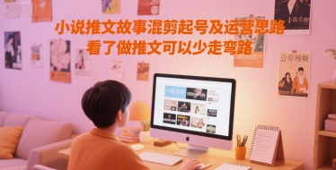 小说推文故事混剪起号及运营思路，看了做推文可以少走弯路-九才资源网