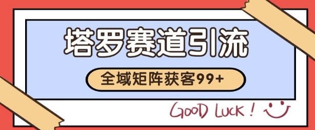 小红书某音塔罗赛道引流获客 自热矩阵日引200+【揭秘】-九才资源网