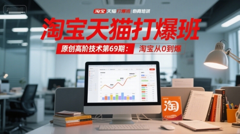 淘宝天猫打爆班原创高阶技术第69期：淘宝从0到爆-九才资源网