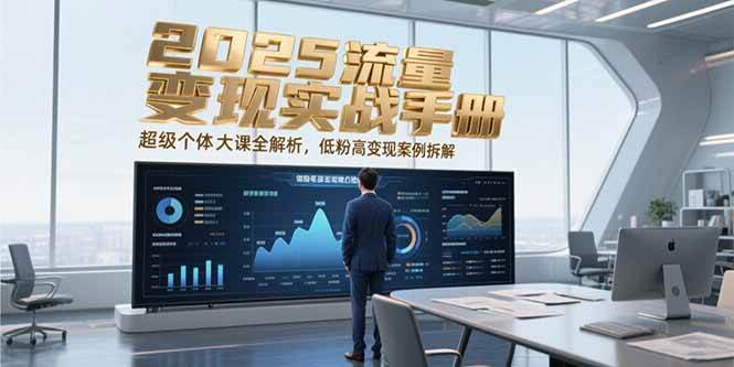 2025流量变现实战手册，超级个体大课全解析，低粉高变现案例拆解-九才资源网