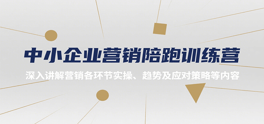 中小企业营销陪跑训练营，深入讲解营销各环节实操、趋势及应对策略等内容-九才资源网
