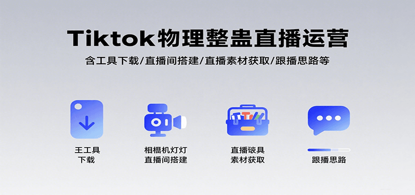 Tiktok物理整蛊直播运营，包含工具下载/直播间搭建/直播素材获取/跟播思路等-九才资源网