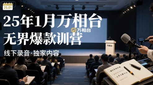 25年1月万相台无界爆款特训营线下录音-九才资源网