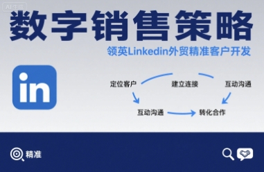 数字销售策略领英LinkedIn外贸精准客户开发-九才资源网