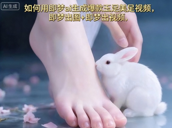 如何用即梦ai生成爆款玉足美足视频，即梦出图+即梦出视频，快速涨粉-九才资源网