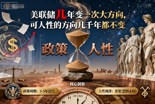 付费文章：美联储几年变一次大方向，可人性的方向几千年都不变-九才资源网