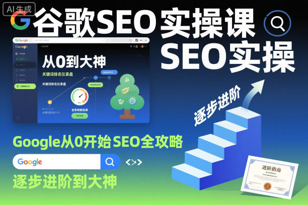 谷歌SEO实操课，Google从0开始SEO全攻略，逐步进阶到大神-九才资源网