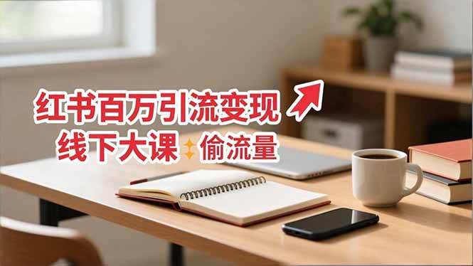 （16661期）小红书百万引流变现-11月线下大课：分享从0到百万引流路径，手把手教偷流量、拿结果-九才资源网