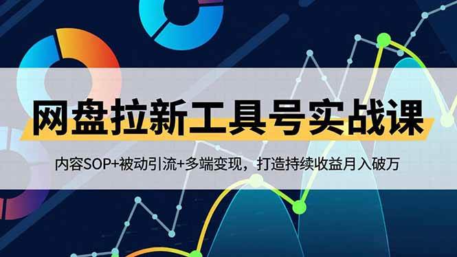 （16687期）网盘拉新工具号实战课，内容SOP+被动引流+多端变现，打造持续收益月入破万-九才资源网
