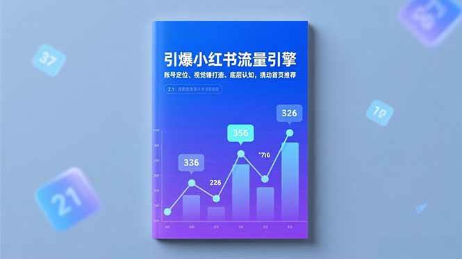 （16744期）引爆小红书流量引擎，账号定位、视觉锤打造、底层认知，撬动首页推荐-九才资源网