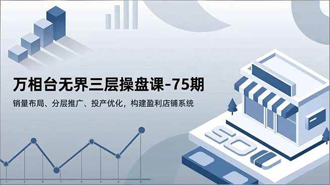 （16769期）万相台无界三层操盘课-75期，销量布局、分层推广、投产优化，构建盈利店铺系统-九才资源网