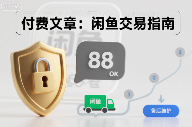付费文章：闲鱼交易指南，怎么才能降低被坑被马扁的概率-九才资源网