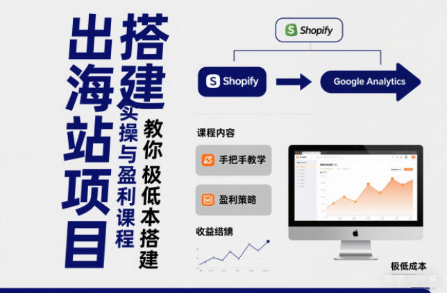 小淘出海站项目，搭建实操与盈利课程，手把手教你用极低成本搭建-九才资源网